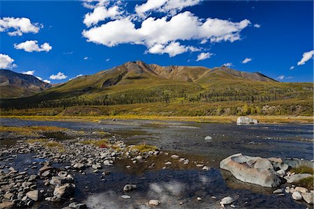 simsearch:700-03068776,k - Klondike River and Cloudy Range, Ogilvie Mountains, Tombstone Territorial Park, Yukon, Canada Foto de stock - Con derechos protegidos, Código: 700-03068766