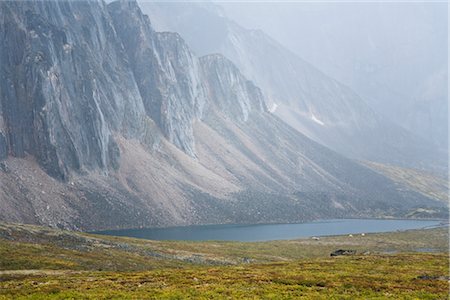 Talus Lake and Tombstone Range, Ogilvie Mountains, Tombstone Territorial Park, Yukon, Canada Foto de stock - Con derechos protegidos, Código: 700-03068776