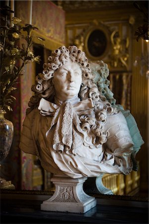 Bust, Palace of Versailles, Ile de France, France Foto de stock - Con derechos protegidos, Código: 700-03068822