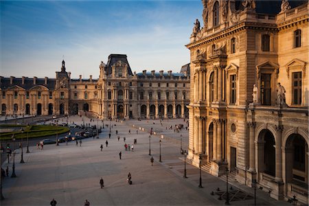 The Louvre, Paris, Ile de France, France Foto de stock - Direito Controlado, Número: 700-03068834