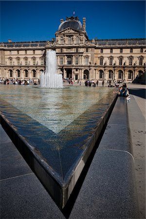 The Louvre, Paris, Ile de France, France Stock Photo - Rights-Managed, Code: 700-03068830