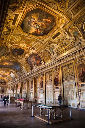 Apollo Gallery, The Louvre, Paris, Ile de France, France Foto de stock - Con derechos protegidos, Código: 700-03068857