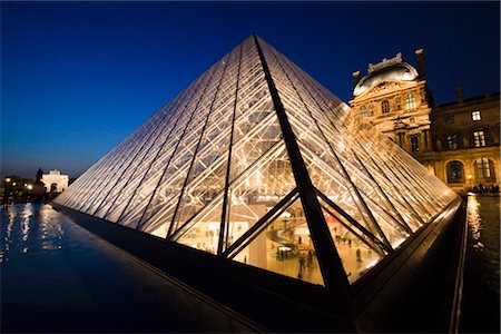 The Louvre, Paris, Ile de France, France Foto de stock - Direito Controlado, Número: 700-03068879