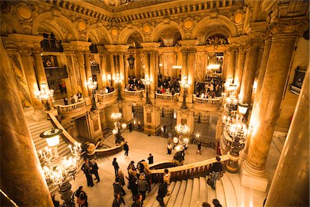 steps high angle - Garnier Opera, Paris, Ile de France, France Stock Photo - Rights-Managed, Code: 700-03068890