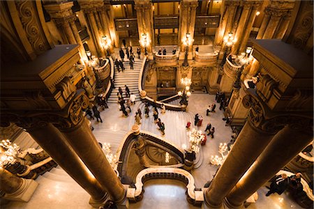 people at the opera - Garnier Opera, Paris, Ile de France, France Stock Photo - Rights-Managed, Code: 700-03068892