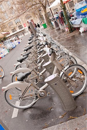 french city - Rental Bicycles, Paris, France Stock Photo - Rights-Managed, Code: 700-03068989