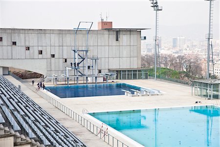 Olympic Swimming Pool, Barcelona, Catalonia, Spain Stock Photo - Rights-Managed, Code: 700-03069021