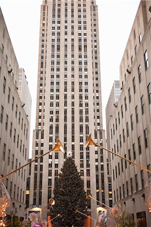 Christmas Tree at Rockefeller Center, Manhattan, New York City, New York, USA Foto de stock - Con derechos protegidos, Código: 700-03069109