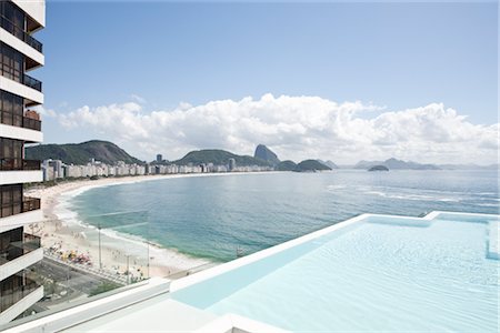 playa copacabana - Infinity Pool, Copacabana, Rio de Janeiro, Rio de Janeiro State, Brazil Foto de stock - Con derechos protegidos, Código: 700-03069131