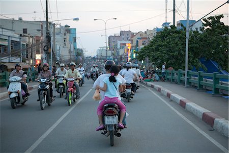 Motorcyclists in Ho Chi Minh City, Vietnam Stock Photo - Rights-Managed, Code: 700-03069435