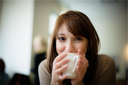 Woman Holding Mug Stock Photo - Rights-Managed, Code: 700-03075378