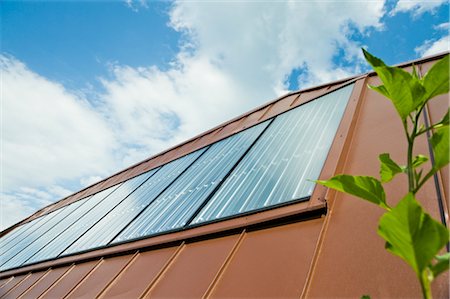 solar panels and roof - Solar Panels, Salzburg, Austria Stock Photo - Rights-Managed, Code: 700-03075389