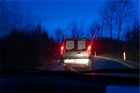 place du conducteur - Route de nuit Photographie de stock - Rights-Managed, Code: 700-03075390