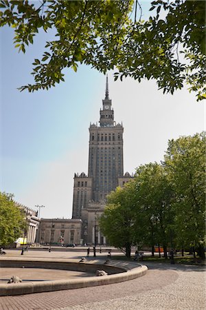 Palace of Culture and Science, Warsaw, Poland Foto de stock - Con derechos protegidos, Código: 700-03075498