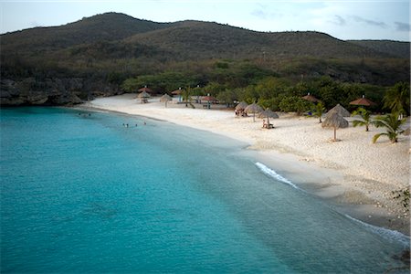 paradise holiday scene - Beach in Curacao, Netherlands Antilles Stock Photo - Rights-Managed, Code: 700-03075667