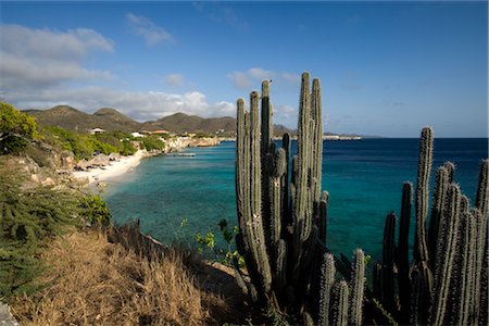 Overview of Curacao Shoreline, Netherlands Antilles Foto de stock - Con derechos protegidos, Código: 700-03075688