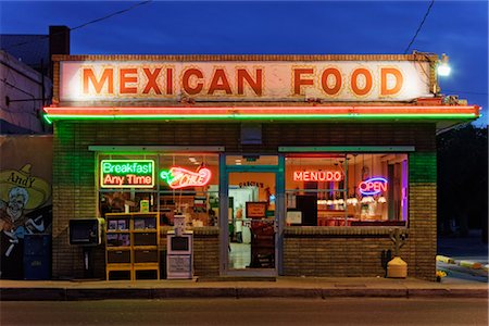 evening restaurant - Mexican Restaurant, Albuquerque, New Mexico, USA Stock Photo - Rights-Managed, Code: 700-03075757