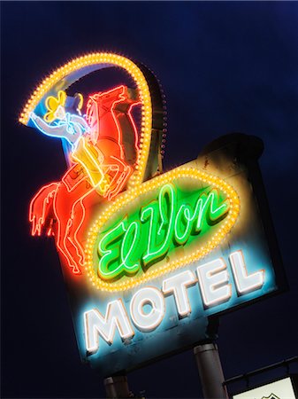 El Don Motel, Albuquerque, Nouveau-Mexique, États-Unis Photographie de stock - Rights-Managed, Code: 700-03075770