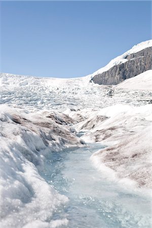simsearch:400-05314594,k - Glacier, Columbia Icefield, Alberta, Canada Foto de stock - Con derechos protegidos, Código: 700-03075894