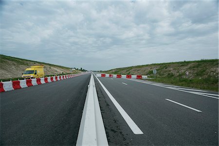 road construction barrier - A28 Under Construction, Argentan, France Stock Photo - Rights-Managed, Code: 700-03075936