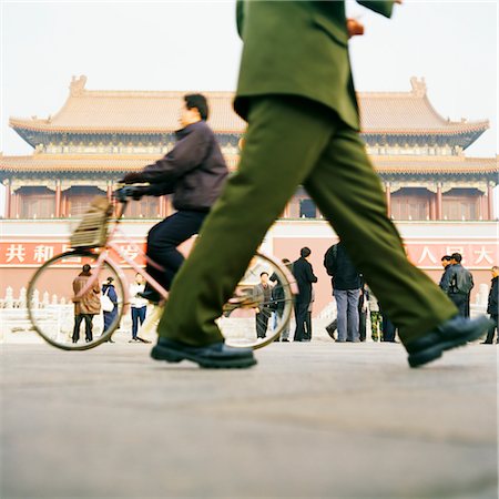 foreground legs - Tiananmen Square, Gates of Heavenly Peace, Beijing, China Stock Photo - Rights-Managed, Code: 700-03084021