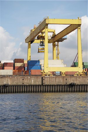 port cranes - Loading Dock, Hamburg, Germany Stock Photo - Rights-Managed, Code: 700-03152688