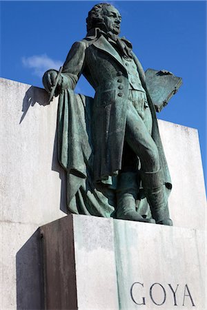 spain monuments - Statue of Francisco Goya, Plaza de Nuestra Senora del Pilar, Zaragoza, Aragon, Spain Stock Photo - Rights-Managed, Code: 700-03152877