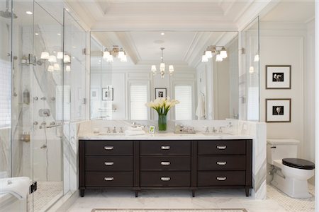 faucet in the bathroom - Interior of Bathroom Stock Photo - Rights-Managed, Code: 700-03166494