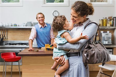 family getting ready - Mother Leaving for Work Stock Photo - Rights-Managed, Code: 700-03178409