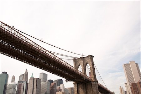 puente de brooklyn - Brooklyn Bridge, New York City, New York, USA Foto de stock - Con derechos protegidos, Código: 700-03194959