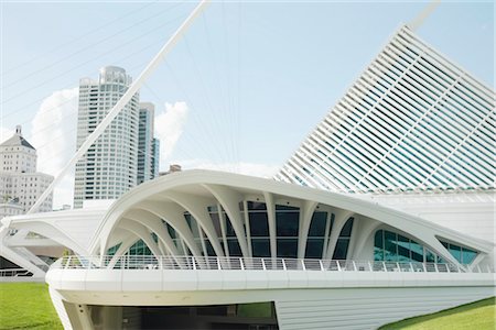 structure - Milwaukee Art Museum, Milwaukee, Wisconsin, USA Stock Photo - Rights-Managed, Code: 700-03194962