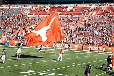 people in stadium bleachers - Texas Longhorns Football Game, Austin, Texas, USA Stock Photo - Rights-Managed, Code: 700-03210613