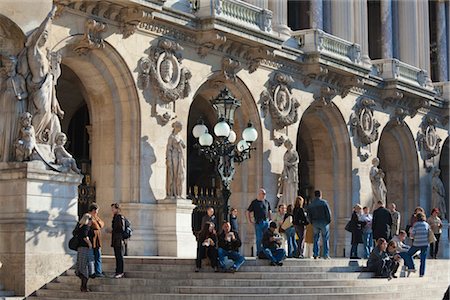 street scene paris - Garnier Opera, Paris, Ile de France, France Stock Photo - Rights-Managed, Code: 700-03210675