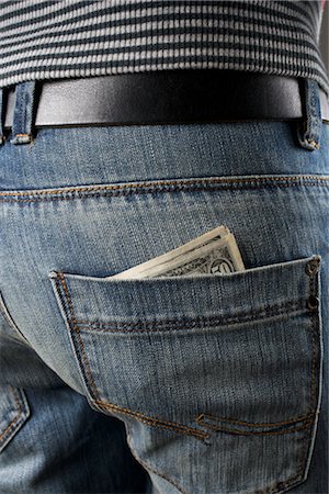 Money in Man's Pocket Stock Photo - Rights-Managed, Code: 700-03229749