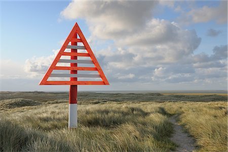 Navigation Marker, List, Sylt, North Frisian Islands, Nordfriesland, Schleswig-Holstein, Germany Foto de stock - Con derechos protegidos, Código: 700-03229792