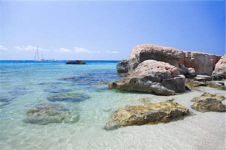 Cala Tarida Beach, Ibiza, Balearic Islands, Spain Foto de stock - Con derechos protegidos, Código: 700-03229997