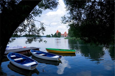 Château de Trakai Island, lac Galve, Lituanie Photographie de stock - Rights-Managed, Code: 700-03230015