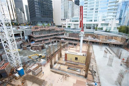 Chantier de construction, Vancouver, Colombie-Britannique, Canada Photographie de stock - Rights-Managed, Code: 700-03230288