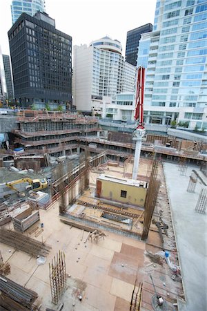 Chantier de construction, Vancouver, Colombie-Britannique, Canada Photographie de stock - Rights-Managed, Code: 700-03230289