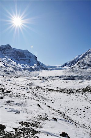 famous mountains in canada - Athabasca Glacier, Jasper National Park, Alberta, Canada Stock Photo - Rights-Managed, Code: 700-03244141