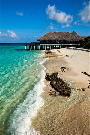 Beach House at Manafaru, Haa Alifu Atoll, Maldives Photographie de stock - Rights-Managed, Code: 700-03244290