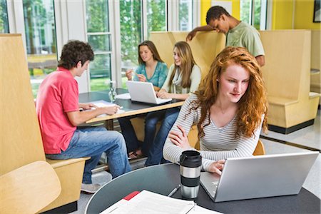 research communication - College Students in Student Centre Stock Photo - Rights-Managed, Code: 700-03244307