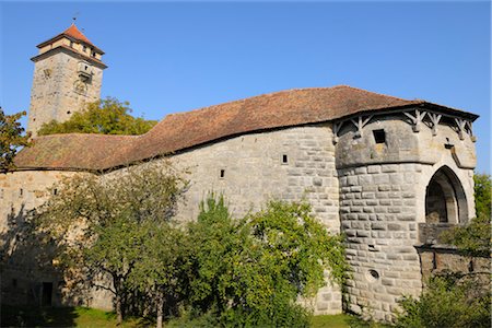 Spital Bastion, Rothenburg ob der Tauber, Ansbach District, Bavaria, Germany Stock Photo - Rights-Managed, Code: 700-03243909