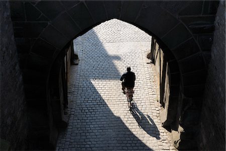 european cobbled street - Rothenburg ob der Tauber, Ansbach District, Bavaria, Germany Stock Photo - Rights-Managed, Code: 700-03243919