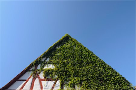 rothenburg - Gable of Half Timbered House, Rothenburg ob der Tauber, Ansbach District, Bavaria, Germany Foto de stock - Direito Controlado, Número: 700-03243931