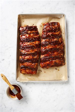 prep - Ribs in Baking Tray Stock Photo - Rights-Managed, Code: 700-03265805