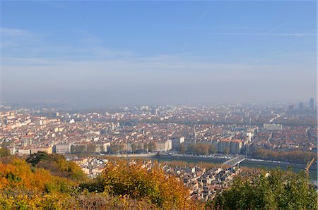 Vue d'ensemble de Lyon, France Photographie de stock - Rights-Managed, Code: 700-03284208