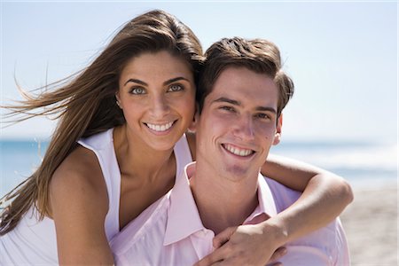 Portrait of Couple on the Beach Stock Photo - Rights-Managed, Code: 700-03294827