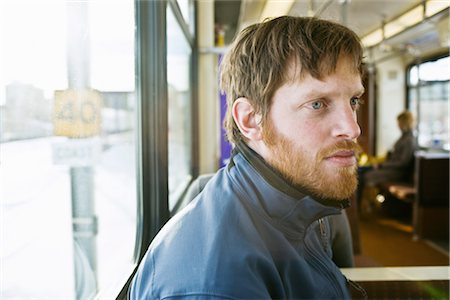 edmonton - Man on LRT, Edmonton, Alberta, Canada Stock Photo - Rights-Managed, Code: 700-03290025