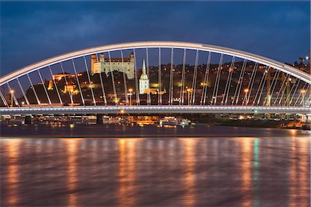 famous bridge europe capital city - Apollo Bridge, Bratislava, Slovakia Stock Photo - Rights-Managed, Code: 700-03290144